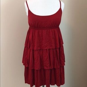 Susana Monaco Ruffle Red Dress